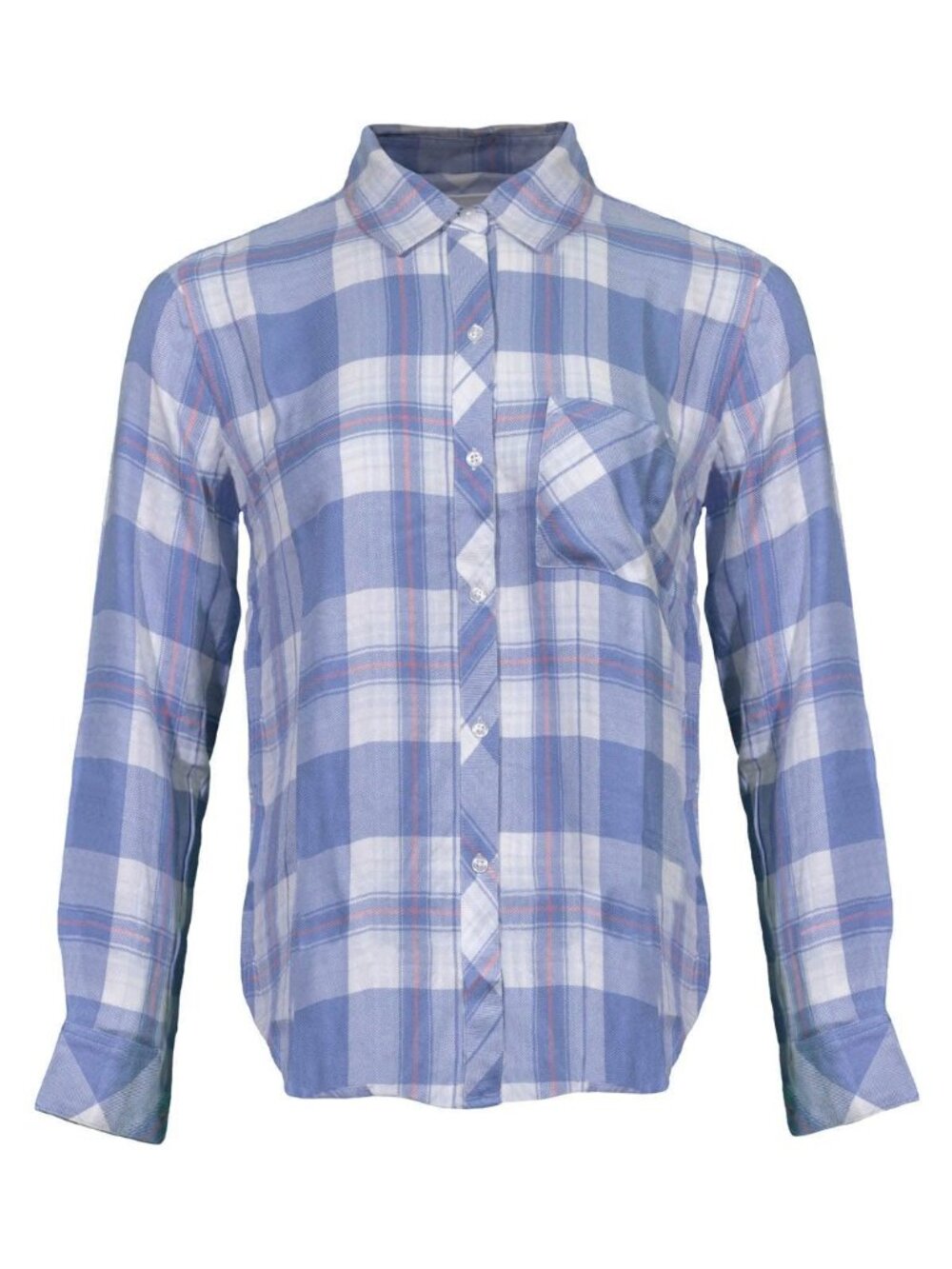 Rails Hunter Plaid Button-Up Shirt - Blue Lake Coral